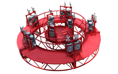 煙囪、井道施工作業(yè)吊籃